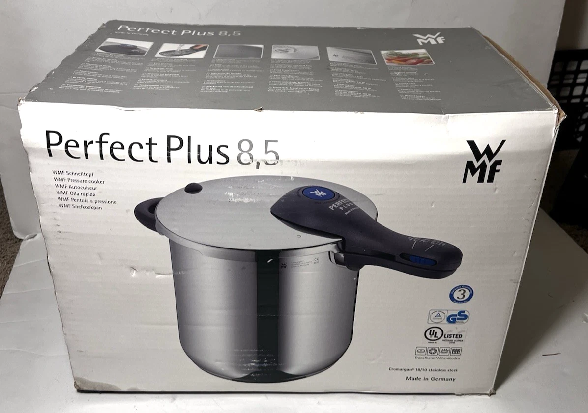 WMF 8.5 QT Perfect Pro PRESSURE COOKER 18/10 Stainless Steel Made Germany NEW