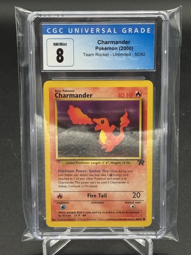 Charmander (Unlimited) graded CGC 8 for sale on eBay