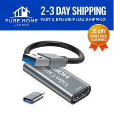 Ultra-Low Latency Mini HDMI Capture Card for Live Video Recording & Conferencing