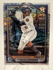 2024 Bowman Chrome Prospects Waner Luciano #BCP-208 Speckle Refractor /299 (RC)