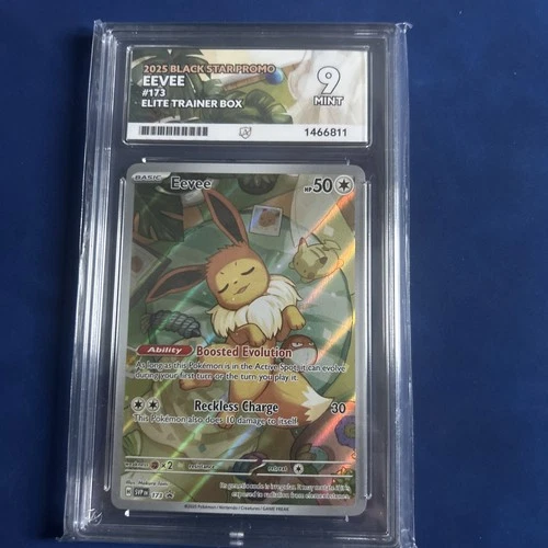 Pokemon Eevee 2025 Black Star Promo Card 173 Elite Trainer Box Ace 9