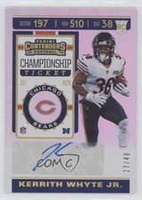 2019 Contenders Rookie Championship Ticket 27/49 Kerrith Whyte Jr #269 Auto 0c6