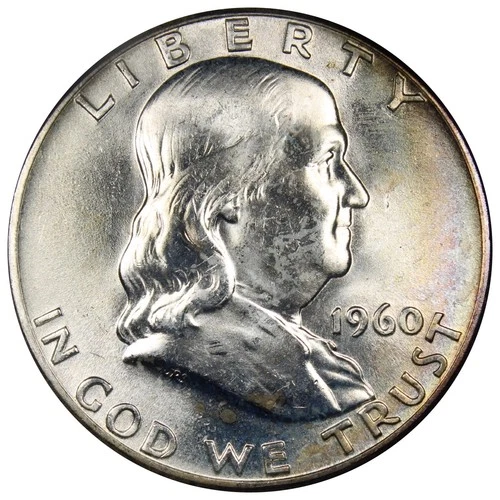 1960-P Franklin Half Dollar UNC/BU Uncirculated Coin 50C A2726