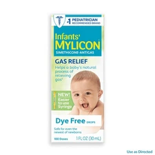 Mylicon Infants' Gas Relief Dye Free Drops, 1 fl oz
