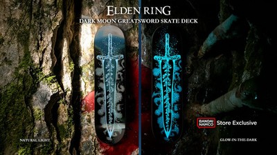 Elden Ring Dark Moon Greatsword Collectible SkateBoard 612/750