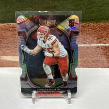 2022 Select RC George Karlaftis Silver Prizm Die-Cut Kansas City Chiefs