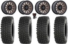Fuel Cycle 15" Wheels Bronze +10mm 35" BDC Tires Can-Am Commander Maverick