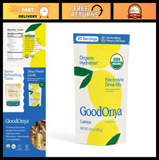 Organic Electrolyte Drink Mix - Hydration Powder, Low Sugar, Lemonade Flavor, 20