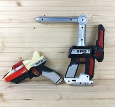 Morphin Power Rangers SPACE POLICE SPD Roleplay Toy Gun Batton & Blaster (Used)