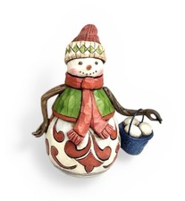 Jim Shore Heartwood Creek Snowman “Snowball Fight, Anyone?” 4027715 Christmas