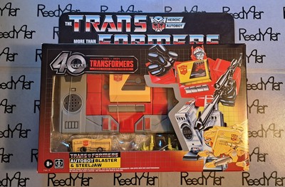 USA Transformers G1 Autobots BLASTER & STEELJAW Cassette & Boombox Radio 40th An