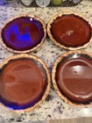 Vintage Set of 4 Hull Pottery Brown Drip Oven Proof 8" Salad Dessert Plates MCM