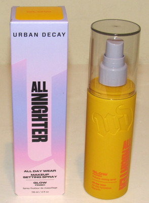 Urban Decay All Nighter Makeup Setting Spray GLOW Finish 4 Oz Full Size NIB