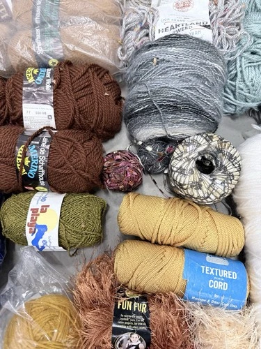 Huge Yarn Lot Assorted Colors/Materials/Size Wool Cotton Polyester FREE SHIPPING image 4