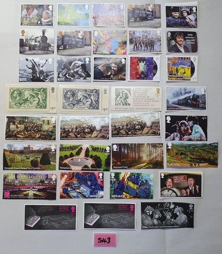 £50 Face Value of Unfranked Genuine Stamps Off Paper With No Gum S-43