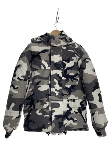 Doudoune Supreme 16AW Downtown Parka 700FILL S nylon gris camouflage occasion