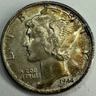 1944 S COLOR Mercury Dime Exact Coin Imaged #MERC114