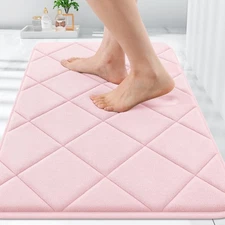 OLANLY Memory Foam Bath Mat 30x20, Ultra Soft and Absorbent Bathroom Rugs, Ma...