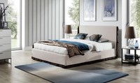 Design Betten Doppel Ehe Modernes Hotel Gestell Schlaf Zimmer Leder Luxus Bett