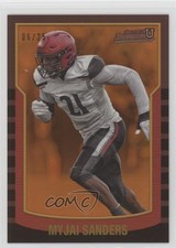 2021-22 Bowman U 2000 Bowman Orange Foil 6/25 Myjai Sanders #2KB-1 12c4