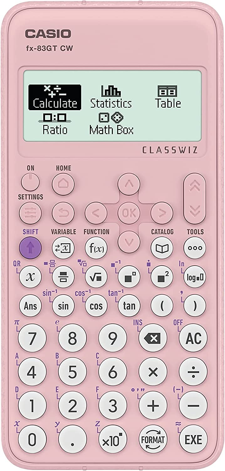 Casio FX-83GTCW Scientific Calculator Pink