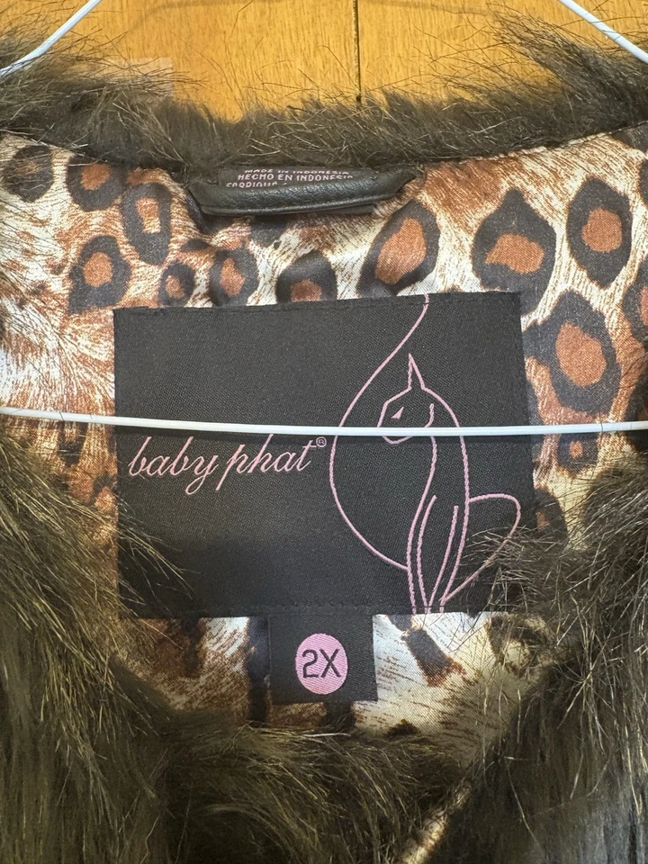 Chaleco para mujer 2XL de piel sintética marrón oscuro con hebillas cálido acogedor cómodo invierno Foto 4 de 4