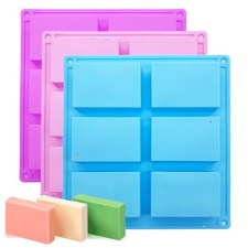 Silicone Soap Molds for Soap Making Supplies Rectangle Silicone Molds