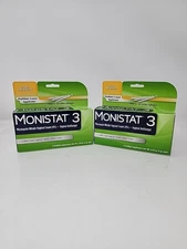 2-Monistat 3 Vaginal Antifungal PREFILLED  Applicator yeast infection 05/26
