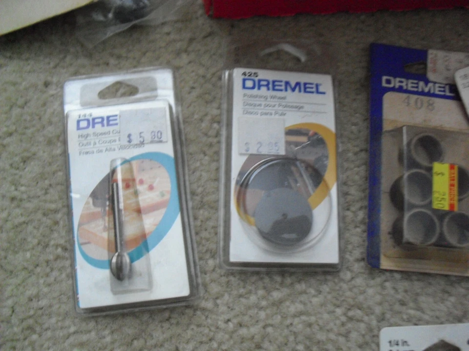 Lot of 14 NEW Dremel Bits Collets Diamond Points Grinders and More NIP - Image 2 of 3
