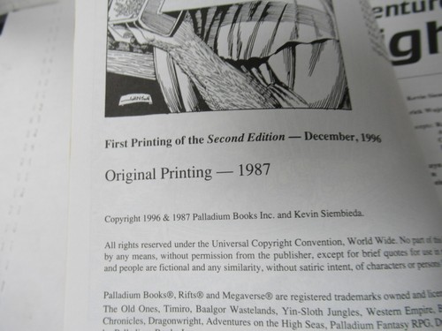 Palladium Books Adventures on the High Seas Second Edition 1st Print - Picture 5 of 6