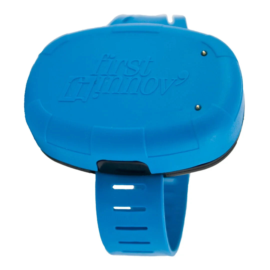 Bracelet alarme piscine bleu BLUEPROTECT anti-noyade à détection immersion