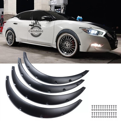 #ad 4× 890mm Black Front Rear Wheel Fender Flares Arch Wide for Nissan Maxima Sentra $60.38
