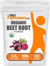 BulkSupplements Organic Beet Root Powder - Beets Powder - Beet Juice Powder
