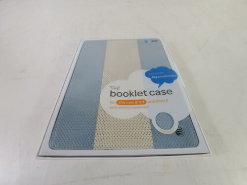 New AT&T IGC01-BLUE Leather Booklet Case for iPad - Picture 1 of 3