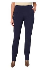 Belle by Kim Gravel Women's Ponte Hollywood Waist Pant Total Eclipse