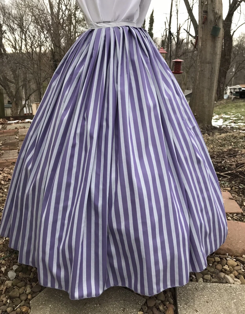Striped top victorian skirt