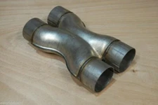 3" X-pipe Universal 3.0 Xpipe X Pipe Aluminized Crossover Duals Dual Exhaust NEW