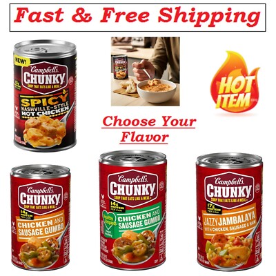 Campbell's Chunky Soup, 18.8 oz Can - ( Choose Your Flavor )