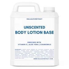 Body Lotion Base - Unscented & Natural Enriched Vitamin E Aloe Vera Chamomile