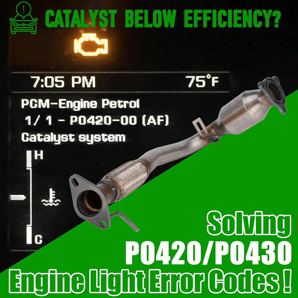 High Flow Front Catalytic, Converter Kit, DirectFit, For Chevy