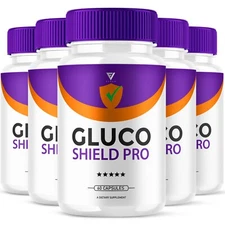 (5 Pack) Gluco Shield Pro Blood Support Supplement GlucoShield (300 Capsules)