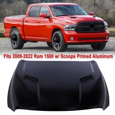 Aluminum Hood For Dodge Ram 1500 With Scoop 2011 2012 2013 2014 2015 2017-2018