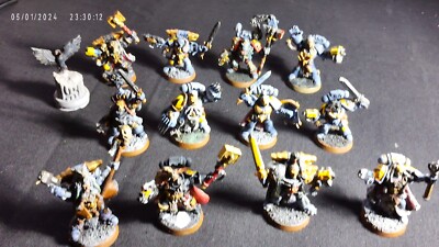 Games Workshop. WH40k. Metall Space Wolf Figuren inkl. Games Day Wolf Priest. 