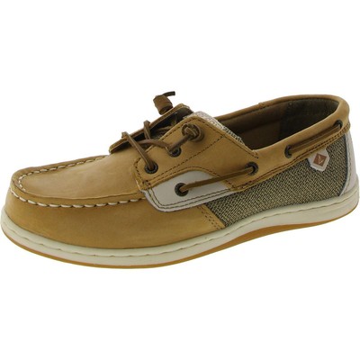 Sperry Girls Songfish Tan Boat Shoes 13.5 Medium (B,M) Little Kid BHFO 3341