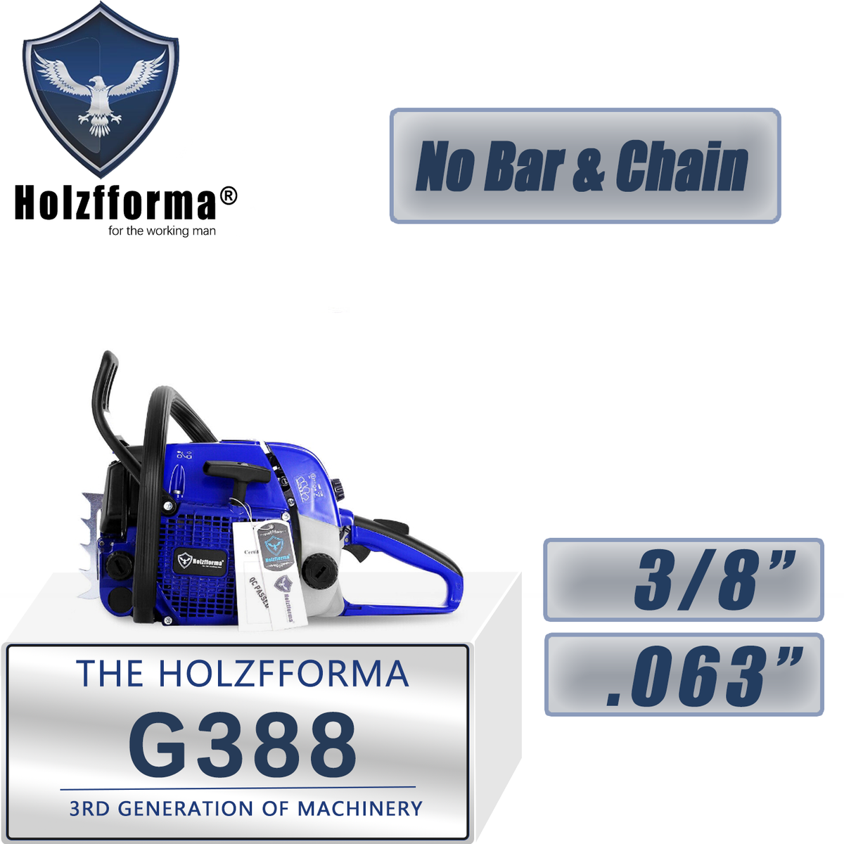 Holzfforma G272 For HUSQ 61 268 272 XP Chainsaw 72CC NO Guide Bar