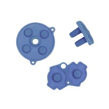  NEW Nintendo Game Boy Advance GBA System Button Rubber Pads Set Sky Blue