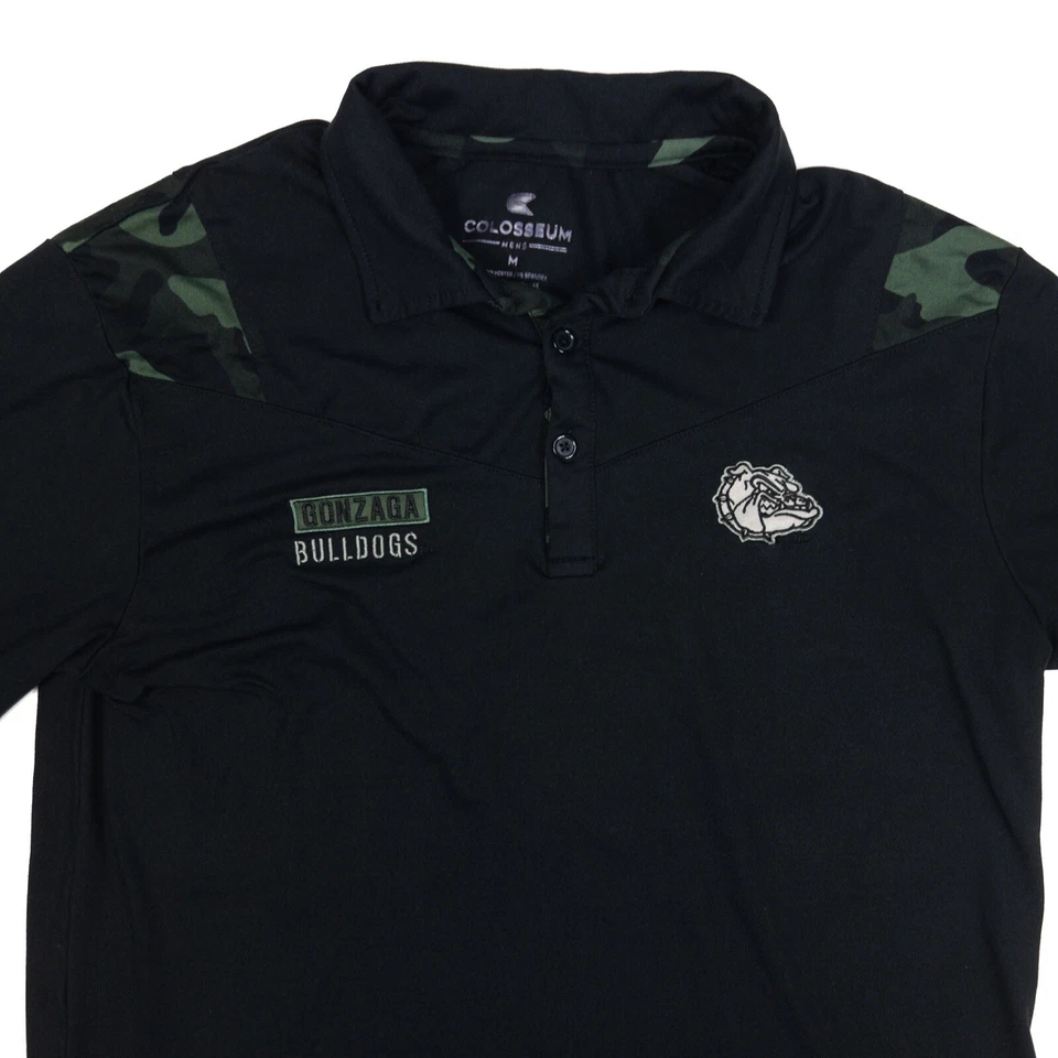 Gonzaga Bulldogs Colosseum Military Appreciation Polo Shirt Mens M - Image 2 of 4