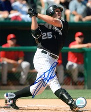 JIM THOME SIGNED AUTOGRAPHED 8x10 PHOTO CHICAGO WHITE SOX LEGEND BECKETT BAS