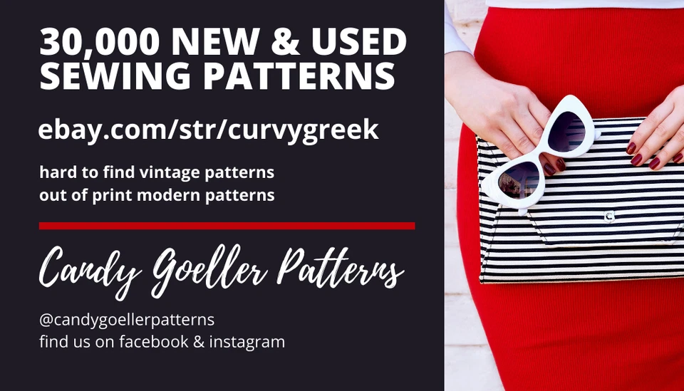 Neue Mode STIL 55579 Boxy Double-Breasted Coats w Collar Options Sz 2-6 UNCUT - Image 3 of 3