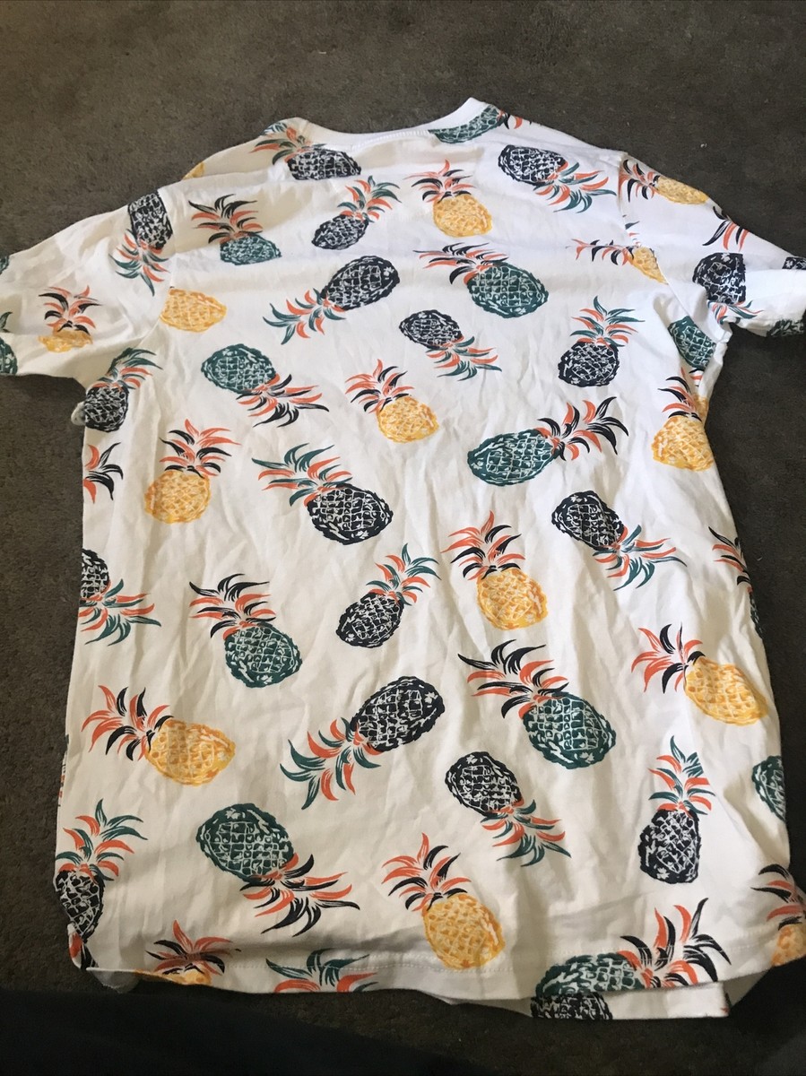 Unisex Men's / Women's Free Pineapple Print Short Sleeve T